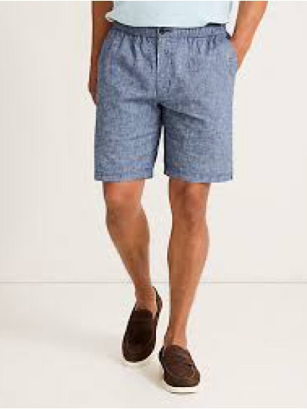 Tommy Bahama Riviera Shore Stretch-Linen E-Waist 9-Inch Shorts